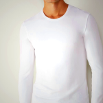 Intimissimi Men's White Modal-Cashmere Top - Soft Knitwear