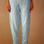 Women's Intimissimi Romantic Cashmere Cotton Pajama Pants Light Blue
