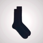 Blue Men's Intimissimi Short Ribbed Egyptian Cotton Socks