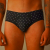 Men's Intimissimi Dotted Stretch Supima Cotton Underwear Black