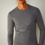 Intimissimi Men's Stretch Supima Cotton Top - Deep Grey