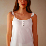 Women's Intimissimi Pure Joy Cotton Top White Clothing