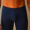 Blue Mens Intimissimi Long Underwear in Stretch Supima® Cotton