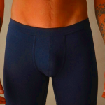Blue Mens Intimissimi Long Underwear in Stretch Supima® Cotton