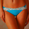 Women's Intimissimi Pretty Flowers Turquoise/White Panties