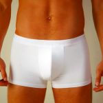 Men's Intimissimi Microfiber Logo Shorts White