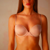 Women's Intimissimi Anna Balconette Bra in Ultralight Microfiber - Beige