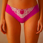 Women's Intimissimi Pretty Flowers Seamless Cotton Panties Pink/White
