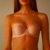 Beige Women's Intimissimi Giada Microfiber Bandeau Bra