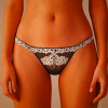 Women's Intimissimi Pretty Flowers String Thong - Black/White