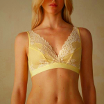 Yellow/White Intimissimi Pretty Flowers Lara Triangle Bra