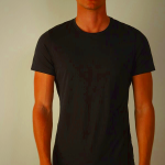 Intimissimi Men's Short-Sleeve Crew-Neck T-Shirt in Extra-Fine Supima® Cotton - Black