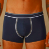Intimissimi Men's Two-tone Stretch Supima® Cotton Underwear Blue/Grey