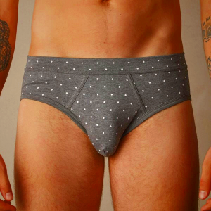 Deep Grey Intimissimi Dotted Stretch Supima® Cotton Men's Underwear