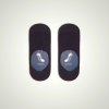 Intimissimi Black Terrycloth Shoe Liners for Men - Size Options