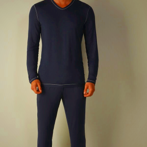 Intimissimi Micromodal Men's Blue Pajamas - Soft & Comfortable Sleepwear