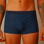 Intimissimi Men's Blue Microfiber Bicycle Underwear