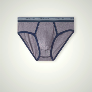Intimissimi Men's Deep Grey/Blue Supima Cotton Underwear