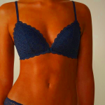 Intimissimi Tiziana Triangle Lace Bra in Blue - Women's Clothing