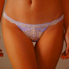 Women's Intimissimi Pretty Flowers String Thong - Lavender/White