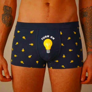 Blue Light Mens Intimissimi Light Bulb in Stretch Supima® Cotton Underwear