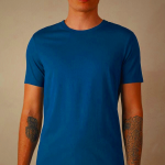 Intimissimi Men's Supima Cotton Short Sleeve T-Shirt White Blue