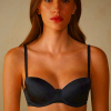 Intimissimi Sofia Balconette Silk Bra Black - Women's Clothing