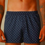 Blue Mens Intimissimi Patterned Cotton Jersey Underwear