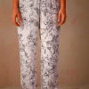 Women's Intimissimi Pure Joy Satin Pajama Pants White/Grey
