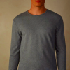 Deep Grey Intimissimi Cotton Top for Men - Warm Knitwear