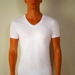 White Men's Intimissimi V-Neck Stretch Supima® Cotton Sweater