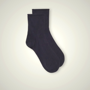 Dark Grey Men's No-Show Socks in Stretch Supima® Cotton