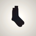 Men's Intimissimi Short Cashmere-Silk-Cotton Socks Black
