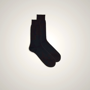 Men's Intimissimi Short Cashmere-Silk-Cotton Socks Black