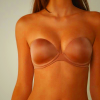 Beige Intimissimi Anna Bandeau Bra in Ultralight Microfiber