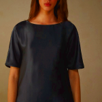 Women's Intimissimi Silk Modal Top Black | Soft Knitwear