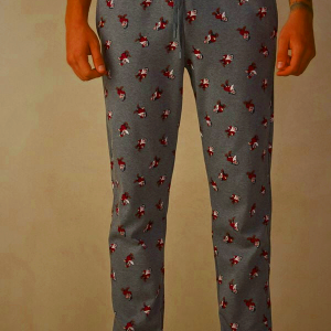 Men's Intimissimi Cotton Interlock Full-Length Deep Grey Clothing