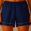 Women's Intimissimi Yacht Night Linen Shorts Blue