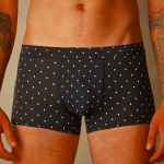 Black Intimissimi Dotted Stretch Supima® Cotton Men's Underwear