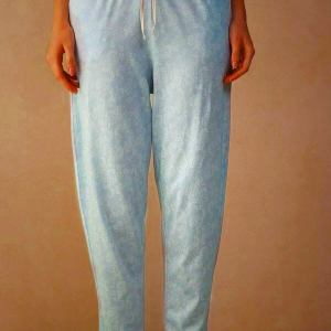 Women's Intimissimi Romantic Cashmere Cotton Pajama Pants Light Blue