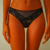 Intimissimi Women's Pretty Flowers Brazilian Panties Black