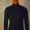 Blue Intimissimi High-Neck Merino Wool Top for Men