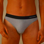 Men's Intimissimi Light Grey Microfiber Thong Underwear