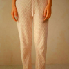 Beige Intimissimi Winter Braid Full Length Cuffed Pants for Women