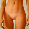 Beige Intimissimi Thong with Ultralight Microfiber Straps for Women