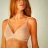 Beige Women's Intimissimi Emma Triangle Bra in Natural Cotton