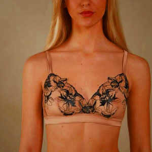 Intimissimi Stir the Senses Emma Triangle Bra Beige/Black