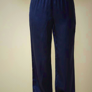 Women's Intimissimi Silk Satin Pants Blue - Luxurious Loungewear