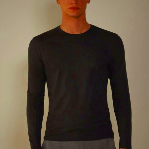 Black Intimissimi Stretch Supima Cotton Men's Top