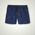 Men's Intimissimi Blue Embroidered Strawberry Swimwear